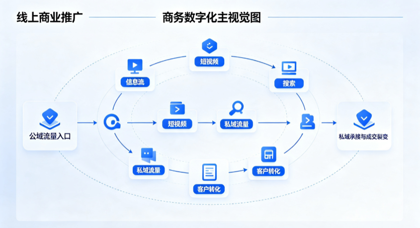 宜君县线上商业推广怎么做？全域流量闭环搭建与低成本转化实战指南